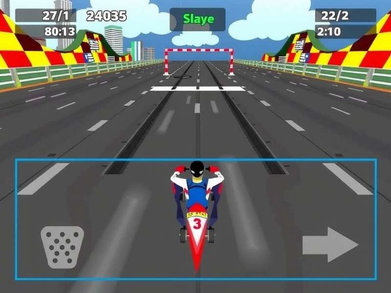 Speed Park Racer Game Screenshot